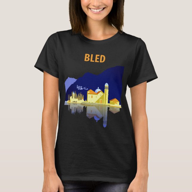 Bled, Lake Reflections T-Shirt (Vorderseite)