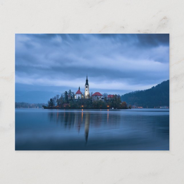 Bled Lake, Slowenien Postkarte (Vorderseite)