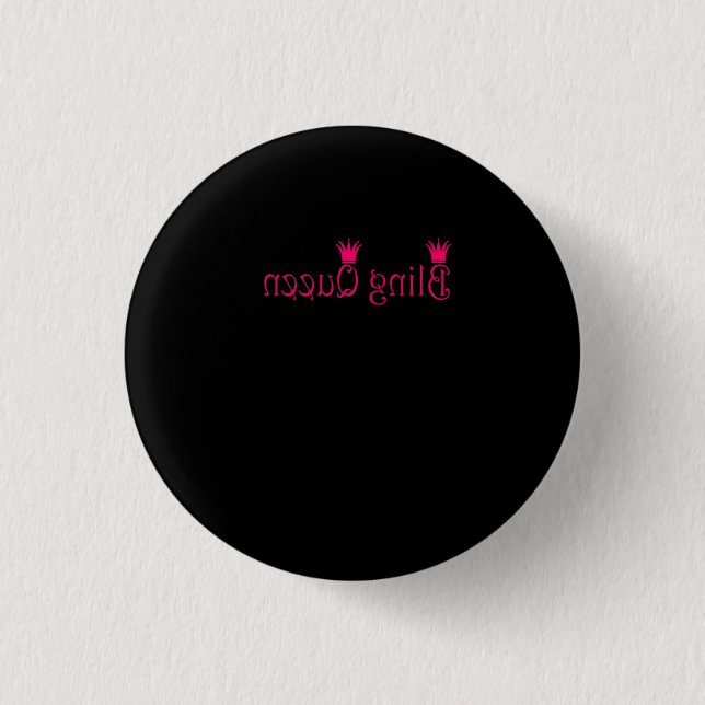 Bled Queen Reverse Pink Paparazzi Live Mirror Button (Vorderseite)