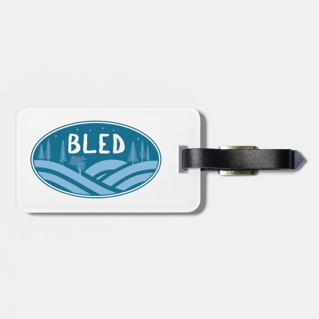 Bled Slovenija im Freien Gepäckanhänger (Rückseite horizontal)