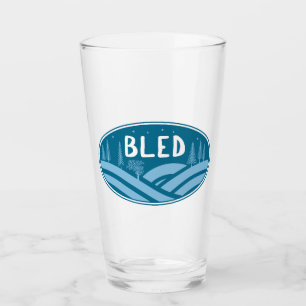 Bled Slovenija im Freien Glas