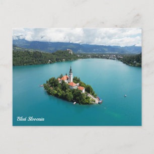 Bled Slowenien Feiertagspostkarte