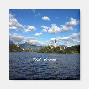 Bled, Slowenien - Landschaftsbild Magnet