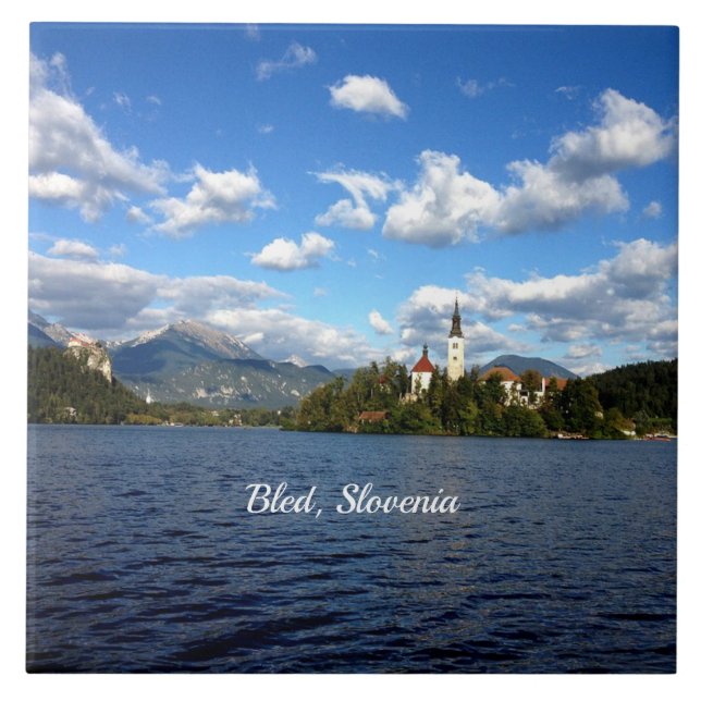 Bled, Slowenien - Landschaftsfotos, Fliese (Vorderseite)