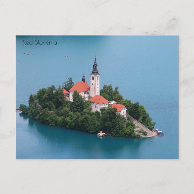 Bled Slowenien Postkarte (Vorderseite)