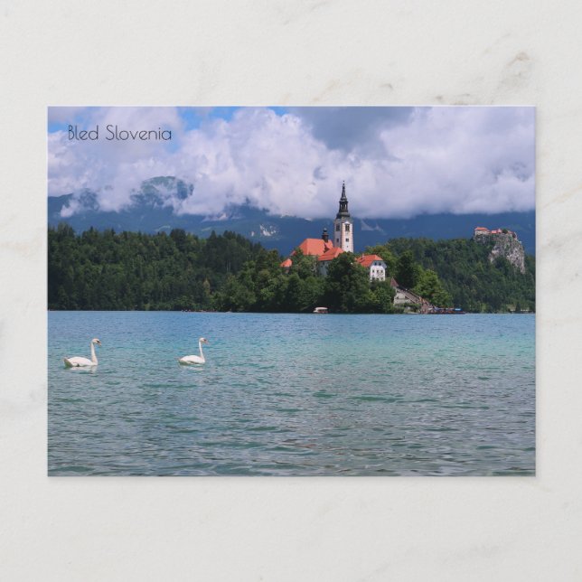 Bled Slowenien Postkarte (Vorderseite)