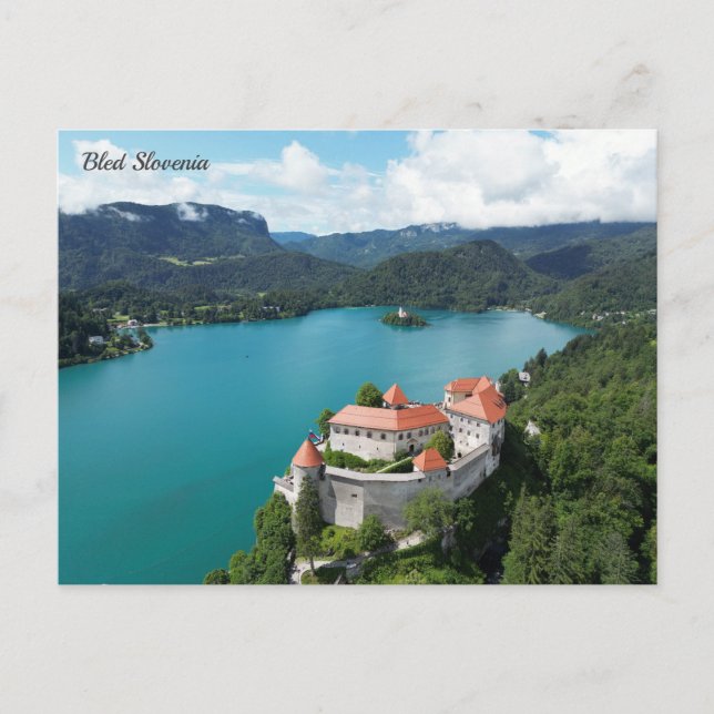 Bled Slowenien Postkarte (Vorderseite)