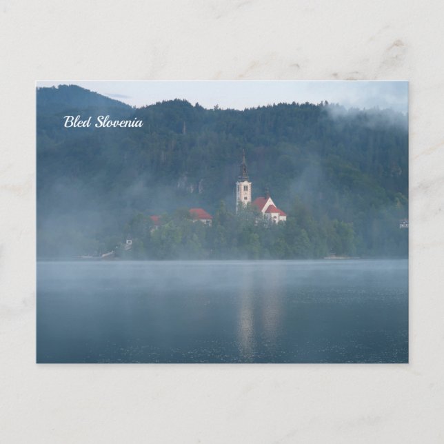 Bled Slowenien Postkarte (Vorderseite)
