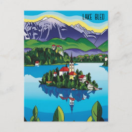 Bledsee Slowenien Postkarte