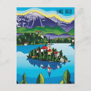 Bledsee Slowenien Postkarte