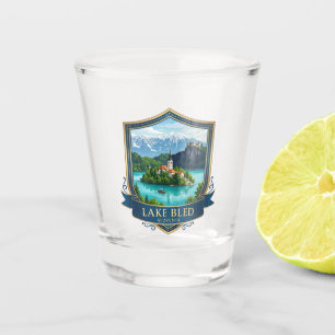 Bledsee Slowenien Schnapsglas