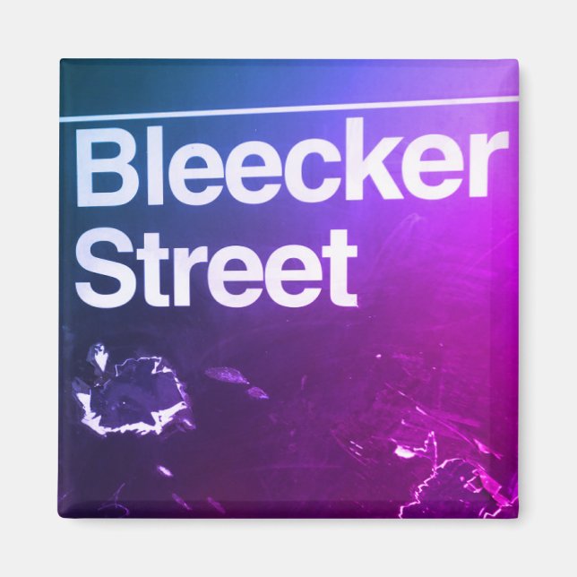 Bleecker Street, Greenwich Village, Manhattan NYC Magnet (Vorne)