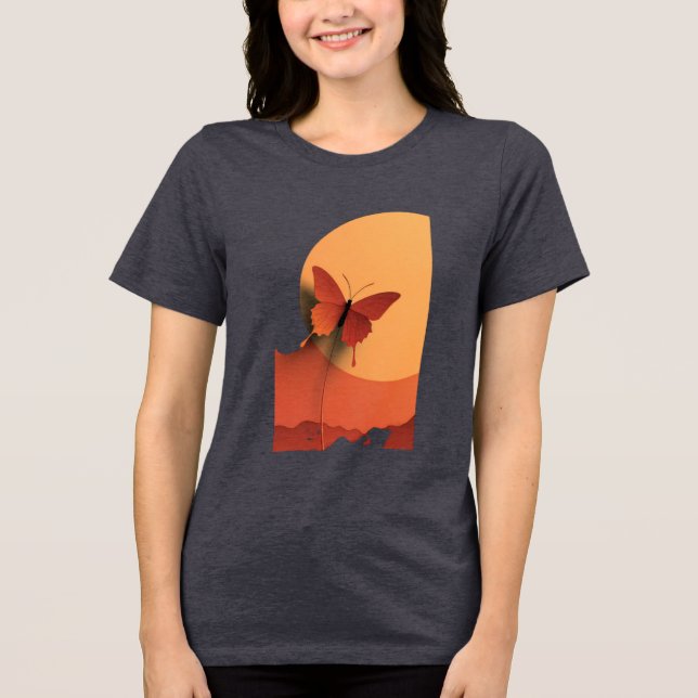 Bleeding Wings Fragile Freedom The Cost of Flight  Tri-Blend Shirt (Vorderseite)