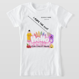 BLEEGRAPHICS: Hallo, Vorschule! T-Shirt