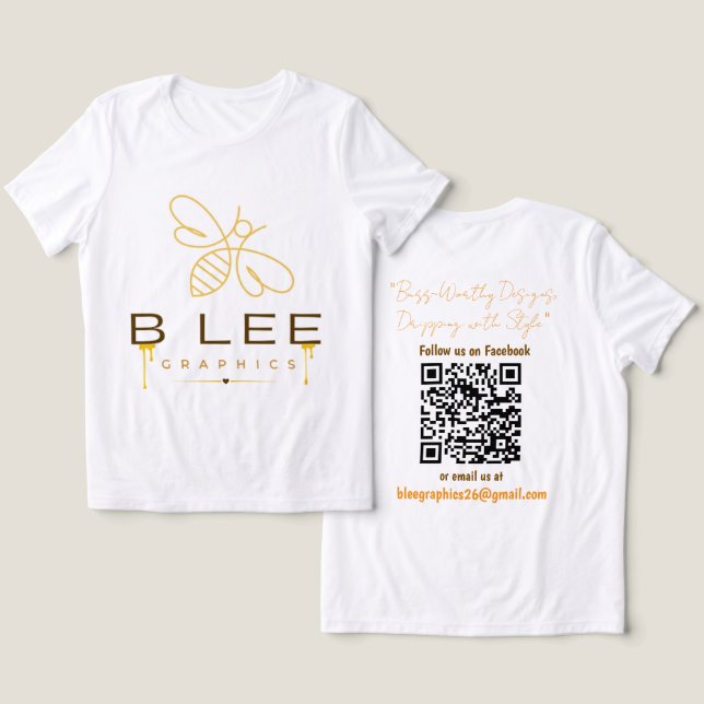 BLEEGRAPHICS Logo Frauen Tri-Blend Shirt (Design Vorderseite & Rückseite)
