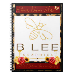 BLEEGRAPHICS | Logo Spiral Notizbuch Notizblock