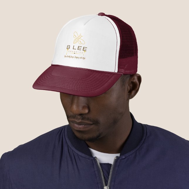 BLEEGRAPHICS Logo Trucker-Mütze Truckerkappe (Beispiel)