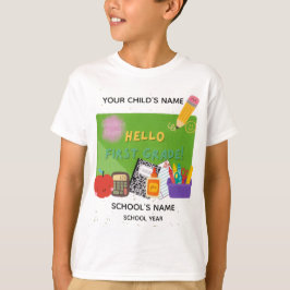 BLEEGRAPICS: Hallo, erste Klasse! T-Shirt