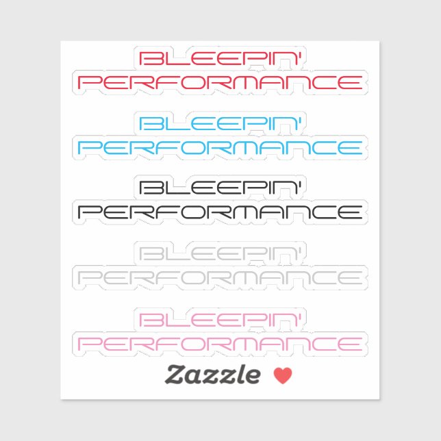 Bleepin Performance Sticker Pack (Blatt)