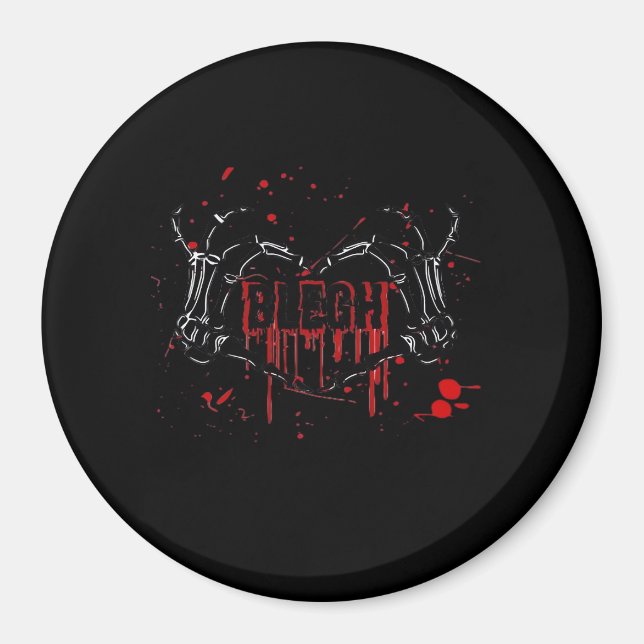 Blegh Breakdown, Skeleton Heart Hands, Emo Band, S Magnet (Vorne)