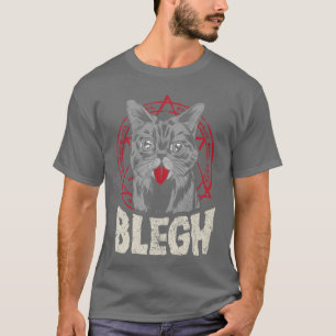 Blegh Metalcore Katze Pentagramm Lustiger Breakdow T-Shirt