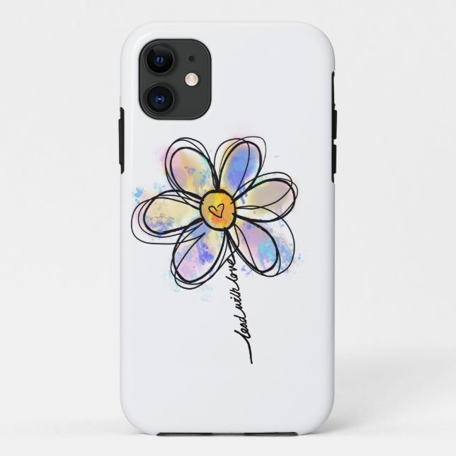 Blei mit Liebe, Aquarell abstrakte Farbe Case-Mate iPhone Hülle (Rückseite)
