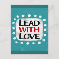 Blei mit Liebe Postkarte