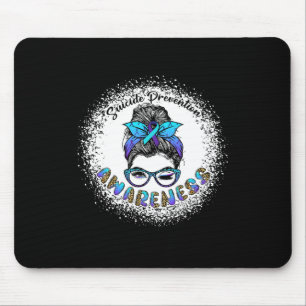 Blei Suizid Prävention Bewusstsein Messy Bun Gi Mousepad