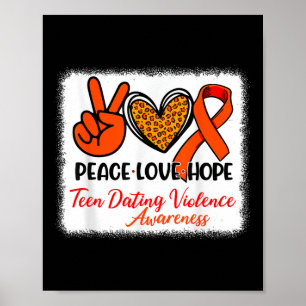 Bleiached Peace Liebe Hope Tee Verabredete Gewalt  Poster