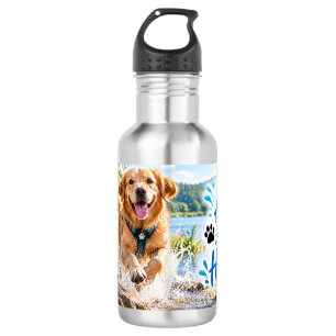 Bleib aktiv, bleib hydriert Hunde-Wasserflasche Edelstahlflasche
