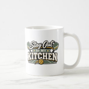 Bleib aus meiner Küche Pickleball-Geschenktasse Kaffeetasse