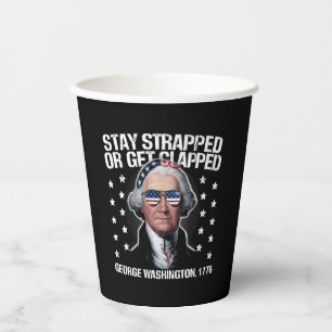 Bleib bewaffnet oder krieg eine geknallt George Wa Pappbecher