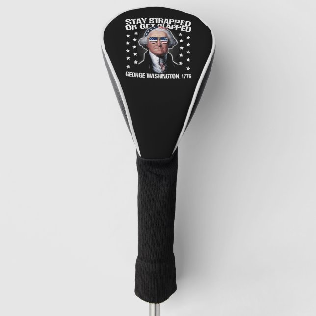 Bleib bewaffnet oder krieg einen auf den Deckel Ge Golf Headcover (Vorderseite)