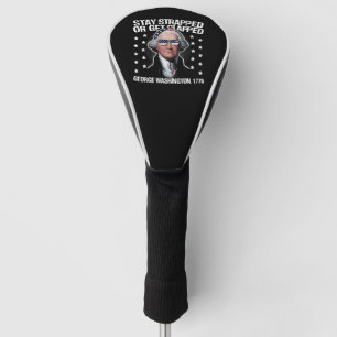 Bleib bewaffnet oder kriegst eine geklatscht Georg Golf Headcover