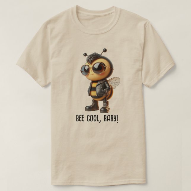 Bleib cool, Baby! T-Shirt (Design vorne)