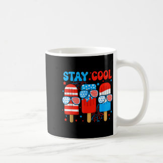 Bleib cool Popsicle Jungen Männer 4. Juli Amerikan Kaffeetasse