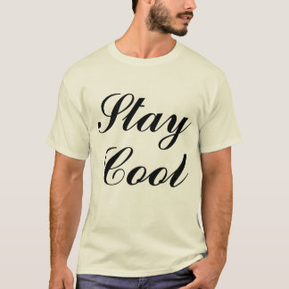 Bleib cool positive Männer gute Vibes T-Shirt 
