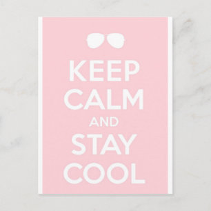Bleib cool postkarte