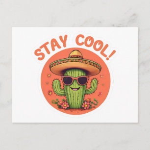 Bleib cool. postkarte