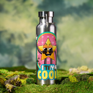 Bleib cool Retro-Star-Wasserflasche Trinkflasche