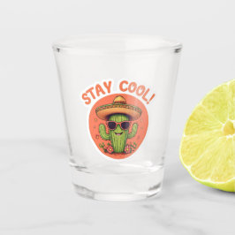 Bleib cool. schnapsglas