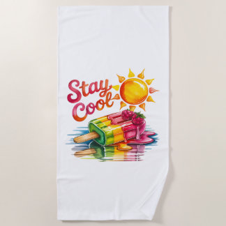 Bleib cool  strandtuch