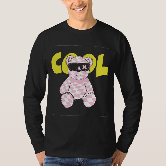 Bleib cool Teddybär T-Shirt (Vorderseite)