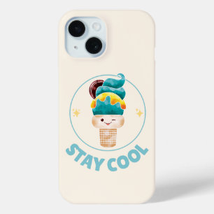 Bleib Cool Wasserfarbe Eiscremekegel Pastell Case-Mate iPhone Hülle