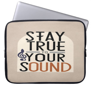 Bleib deinem Sound treu Laptopschutzhülle