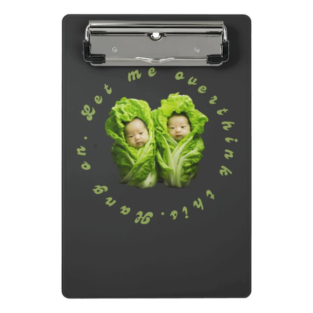 Bleib dran. Lass mir, das zu überdenken. Mini Klemmbrett (Vorderseite)