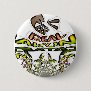 Bleib Echt: Kaleidoskop Kunst Druck/Grafik Button