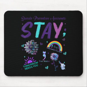 Bleib Es Ist Okay Wenn Das Einzige Was Du Heute Tu Mousepad