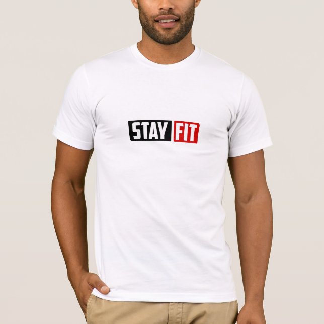 Bleib Fit - Gym T-Shirt (Vorderseite)