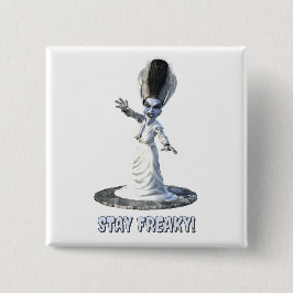 Bleib freakig! Braut von Frankenstein Button